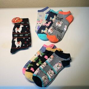 Llama socks- Women’s - 7 pairs-NEW